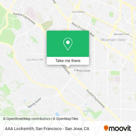 AAA Locksmith map