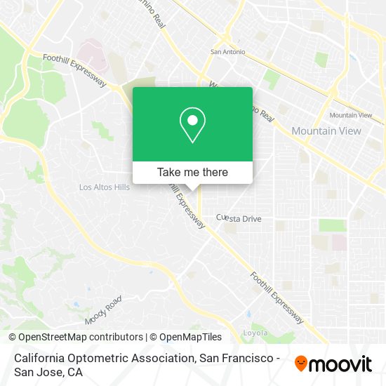 Mapa de California Optometric Association