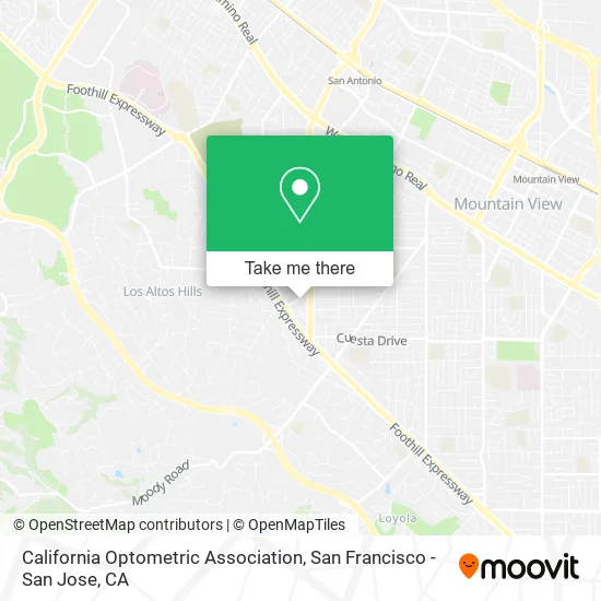 Mapa de California Optometric Association