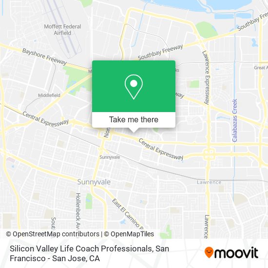 Mapa de Silicon Valley Life Coach Professionals