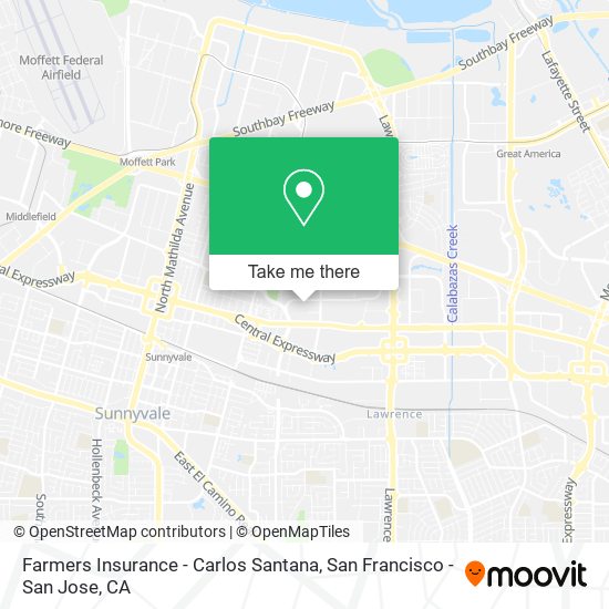 Farmers Insurance - Carlos Santana map