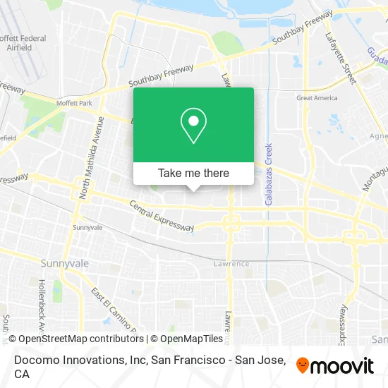 Mapa de Docomo Innovations, Inc