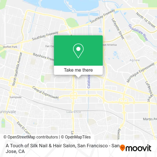 A Touch of Silk Nail & Hair Salon map