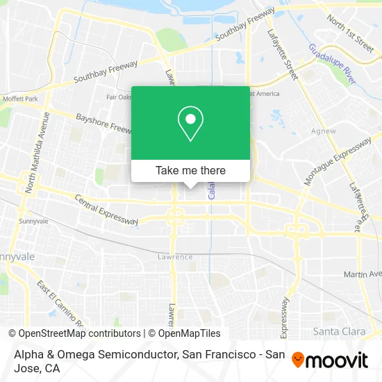 Mapa de Alpha & Omega Semiconductor