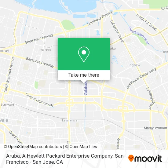Aruba, A Hewlett-Packard Enterprise Company map