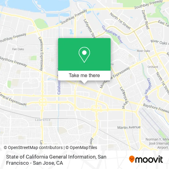 State of California General Information map