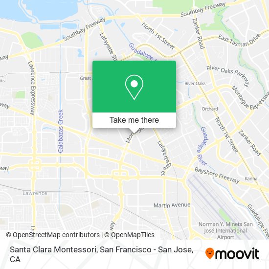 Santa Clara Montessori map