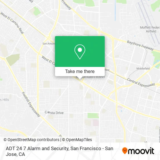 ADT 24 7 Alarm and Security map