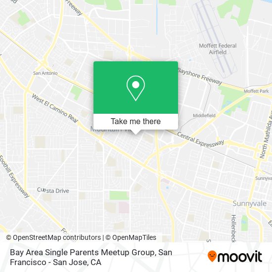 Mapa de Bay Area Single Parents Meetup Group