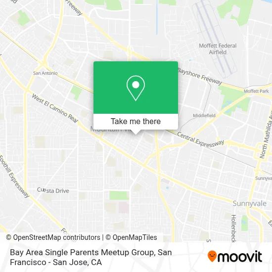 Bay Area Single Parents Meetup Group map
