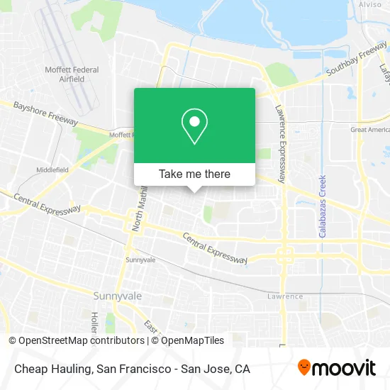 Mapa de Cheap Hauling