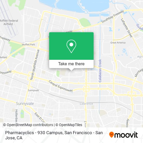 Pharmacyclics - 930 Campus map