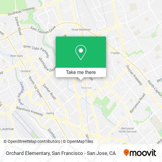 Orchard Elementary map