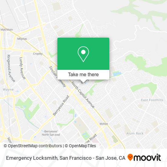 Emergency Locksmith map