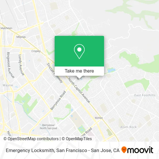 Emergency Locksmith map