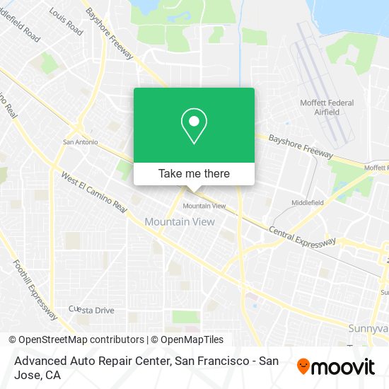 Mapa de Advanced Auto Repair Center