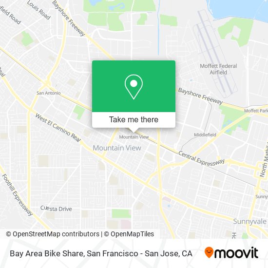 Bay Area Bike Share map