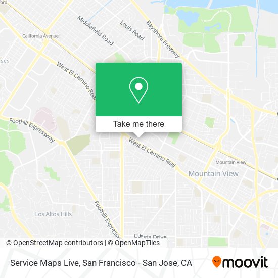 Mapa de Service Maps Live