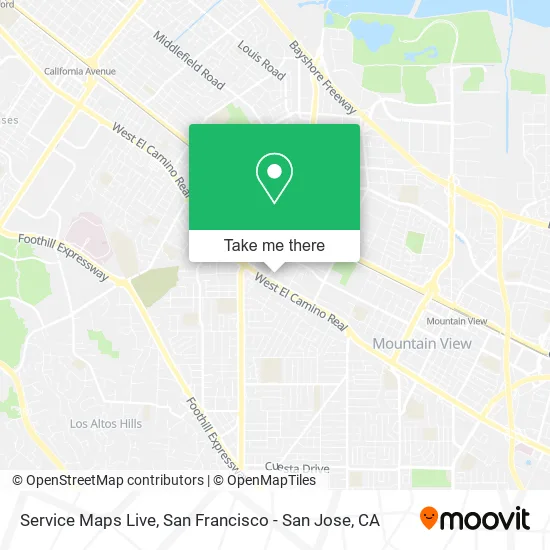Mapa de Service Maps Live