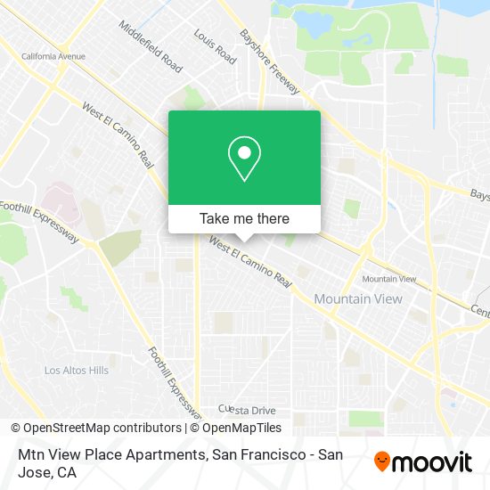 Mtn View Place Apartments map