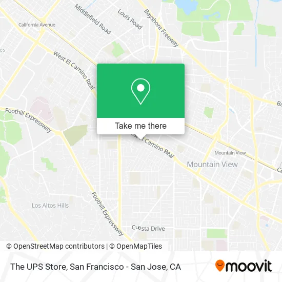 Mapa de The UPS Store