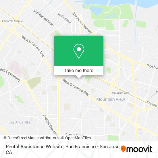 Mapa de Rental Assistance Website
