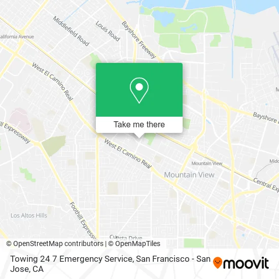 Mapa de Towing 24 7 Emergency Service
