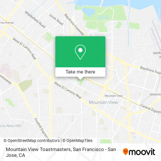 Mapa de Mountain View Toastmasters