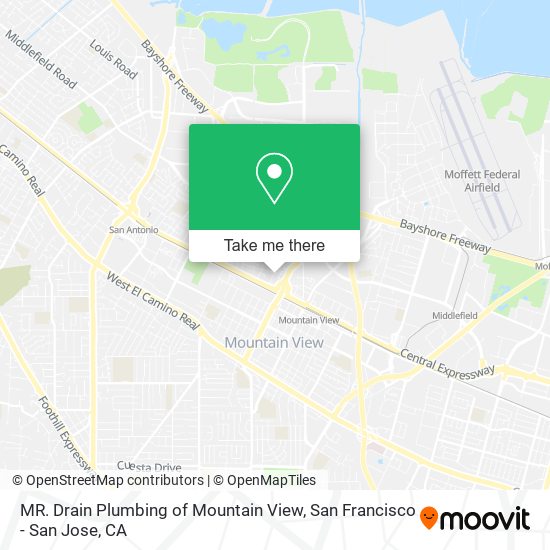Mapa de MR. Drain Plumbing of Mountain View