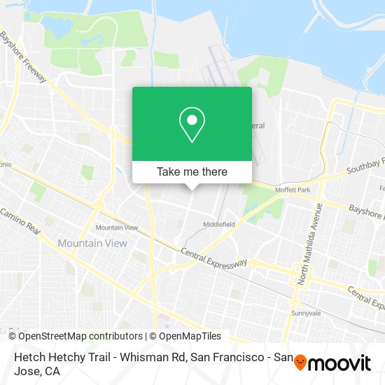 Mapa de Hetch Hetchy Trail - Whisman Rd