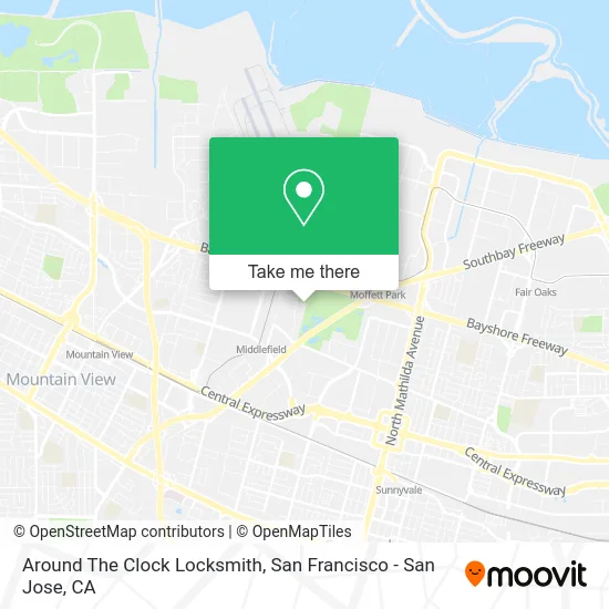 Around The Clock Locksmith map