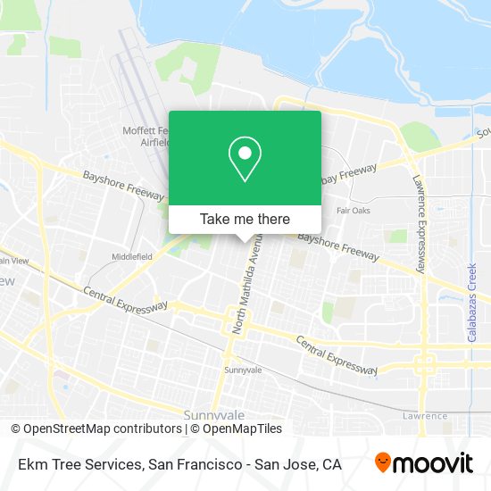 Ekm Tree Services map