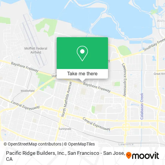 Mapa de Pacific Ridge Builders, Inc.
