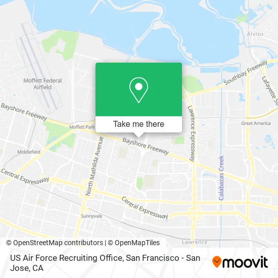 Mapa de US Air Force Recruiting Office