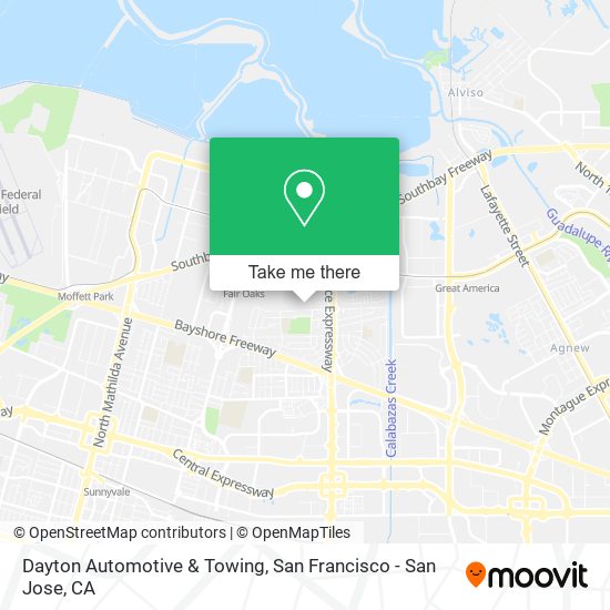Dayton Automotive & Towing map