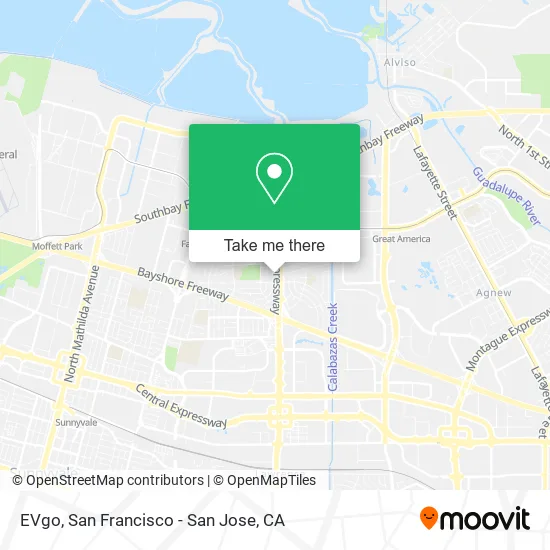 Mapa de EVgo