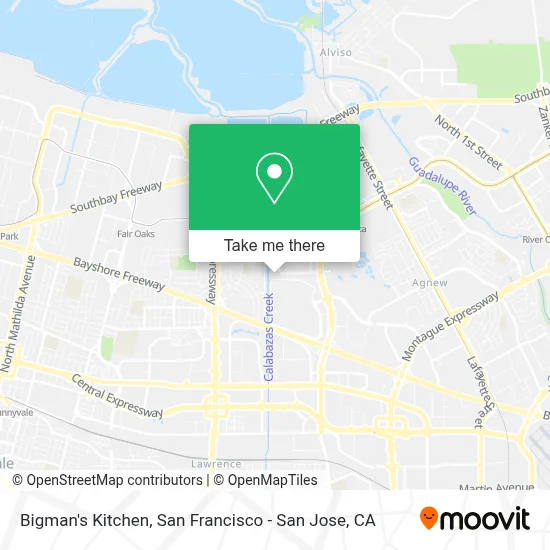 Bigman's Kitchen map