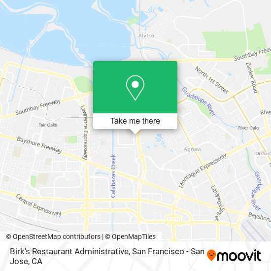 Mapa de Birk's Restaurant Administrative
