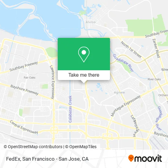 FedEx map