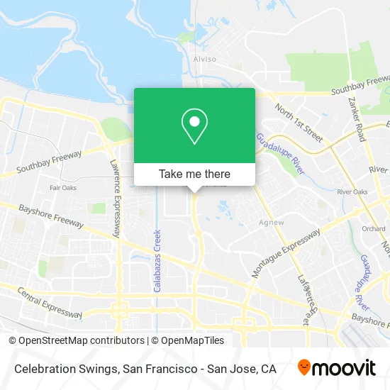 Celebration Swings map