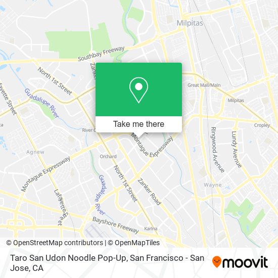 Taro San Udon Noodle Pop-Up map