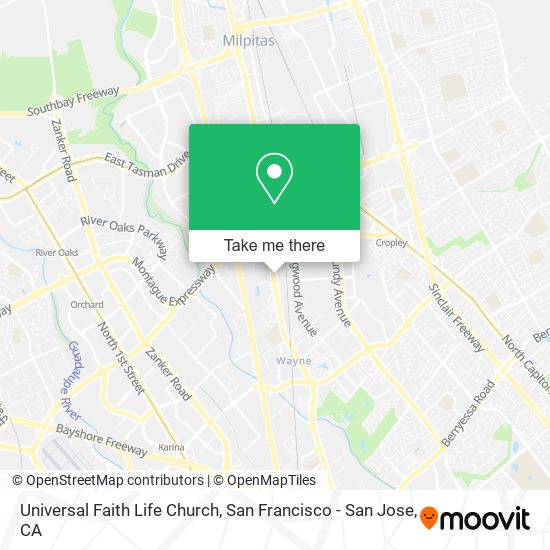 Universal Faith Life Church map