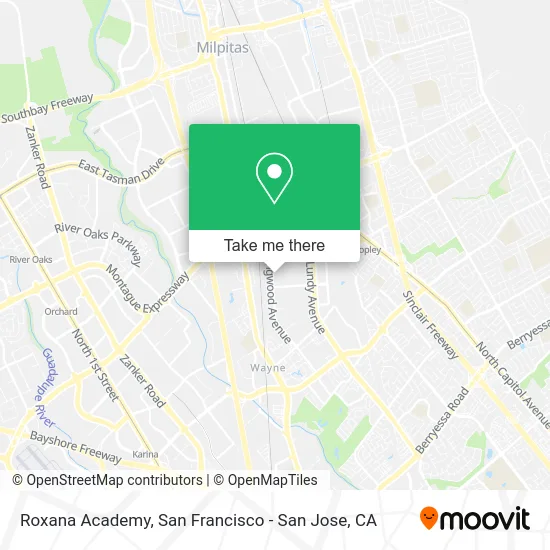 Roxana Academy map