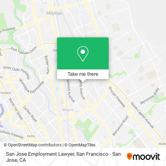 San Jose Employment Lawyer map