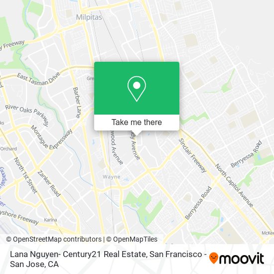 Mapa de Lana Nguyen- Century21 Real Estate