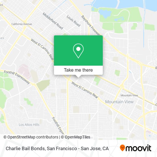 Charlie Bail Bonds map