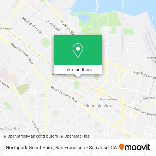 Northpark Guest Suite map