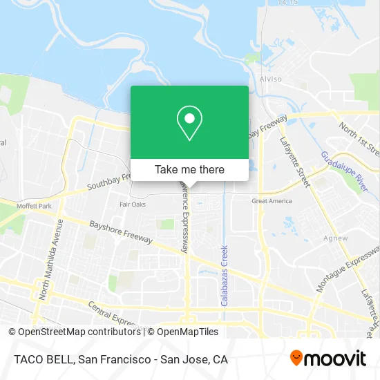 Mapa de TACO BELL
