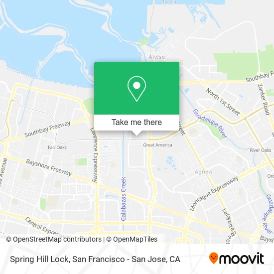 Mapa de Spring Hill Lock