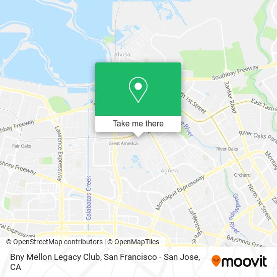 Mapa de Bny Mellon Legacy Club
